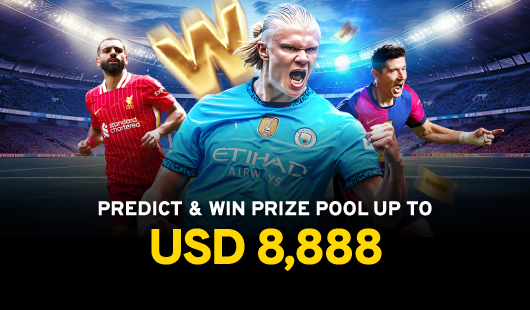 predict and win prize pool up to usd 8888