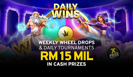 slots bonus - weekly wheel drops and daily tournaments